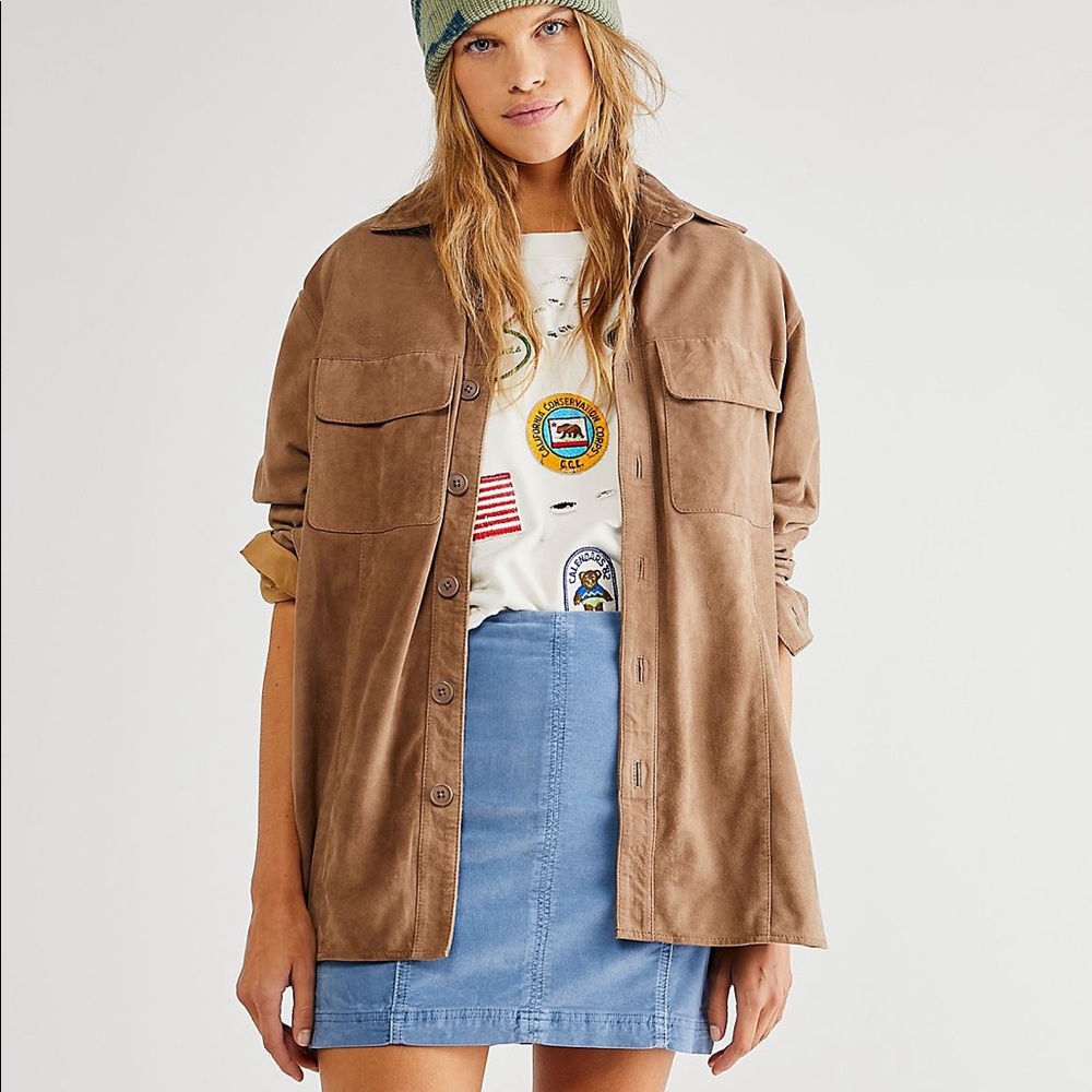 Free People modern femme corduroy mini skirt cord a-line fitted